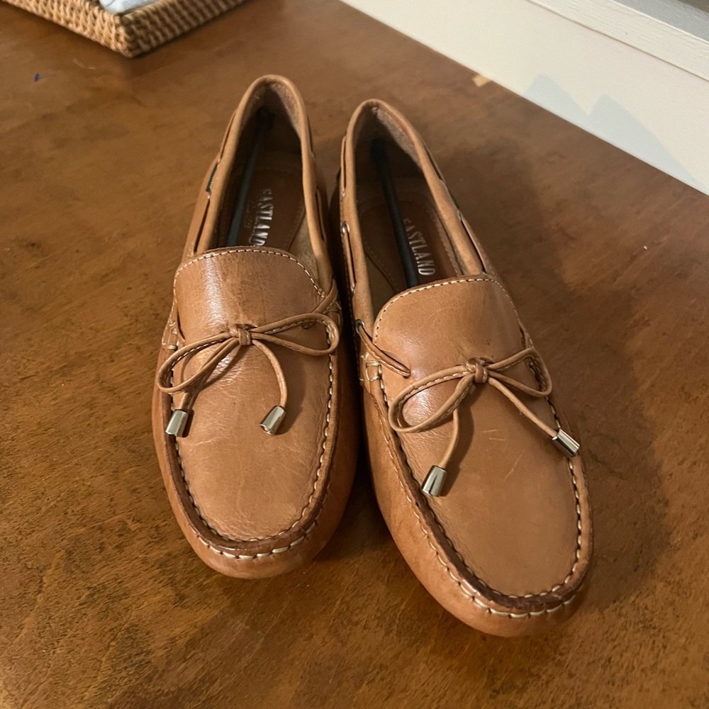 Eastland Camel Leather Marcella Loafers